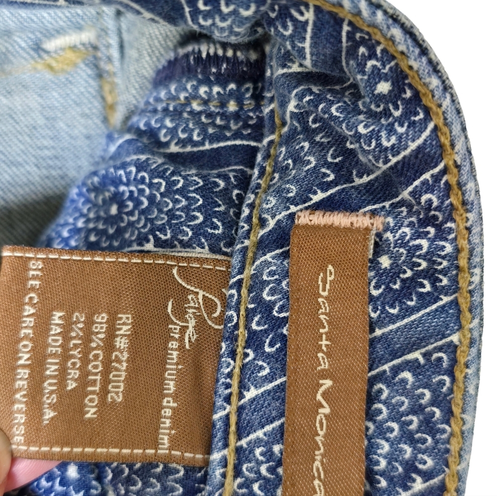 PAIGE Santa Monica Cropped Jeans Sz 25 - Picture 5 of 6